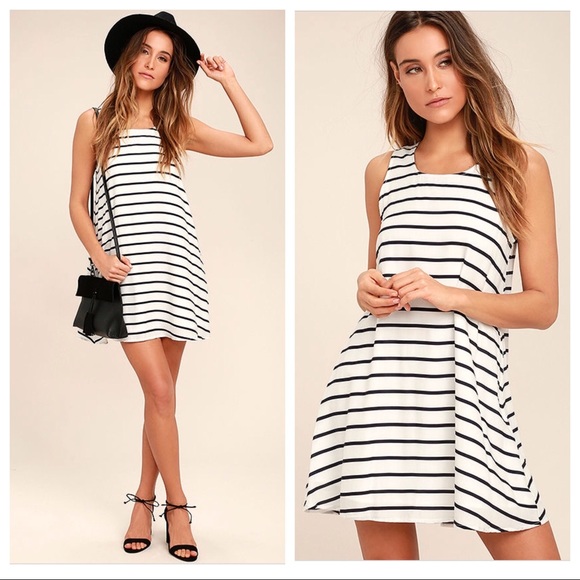 BB Dakota Dresses & Skirts - BB Dakota Shaye Striped Swing Dress